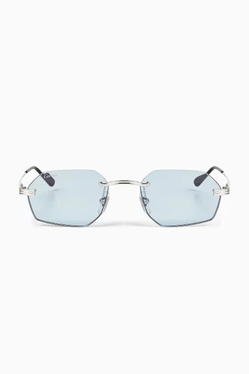 Irregular Sunglasses in Metal