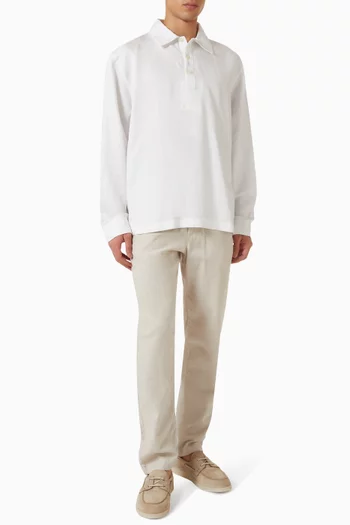 Polo Overshirt in Tencel-blend