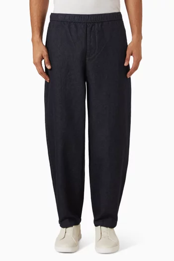 Barrel Fit Pants in Cotton-blend