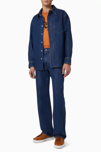 Collection Lurex Jeans in Denim