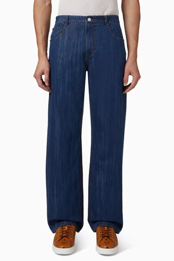 Collection Lurex Jeans in Denim