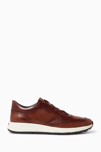 Red Dot Sneakers in Leather