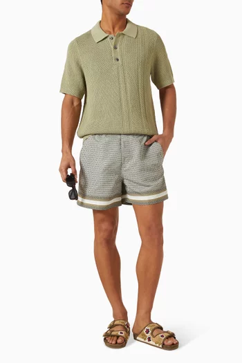 Berkeley Border Printed Swim Shorts