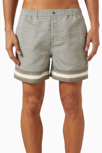Berkeley Border Printed Swim Shorts