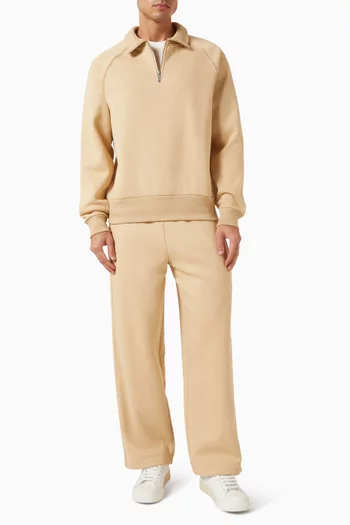 Varez Polo Sweatshirt in Cotton-fleece