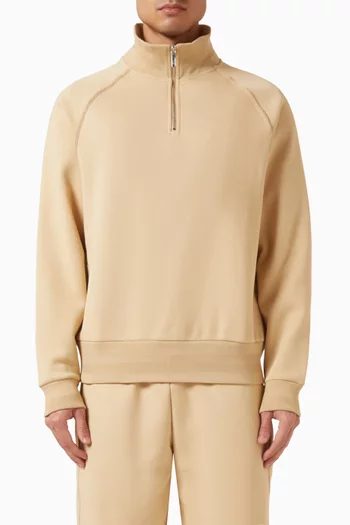 Varez Polo Sweatshirt in Cotton-fleece
