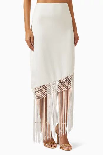 Austin Maxi Skirt in Satin