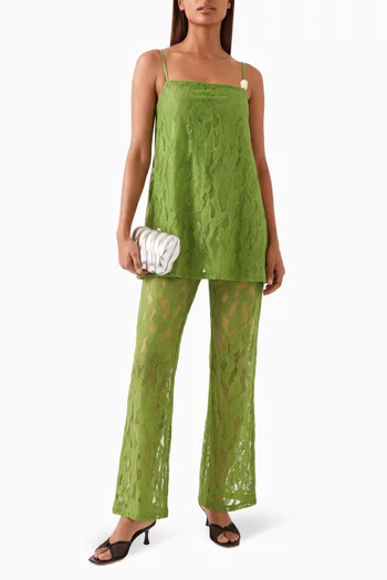 Porto Flared Lace Pants