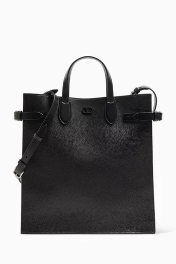 Medium Antibes Shopping Bag in Leather