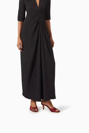 Rosie 60 Crystal Mules in Satin