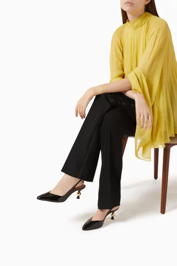 Margaux 60 Slingback Pumps in Patent Leather