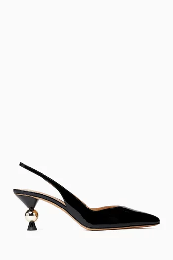 Margaux 60 Slingback Pumps in Patent Leather