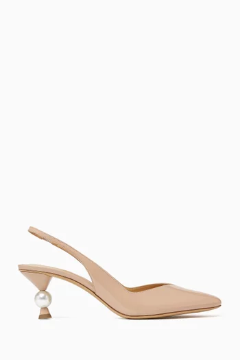 Margaux 60 Slingback Pumps in Parent Leather