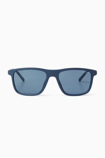 Rectangle Sunglasses in Acetate