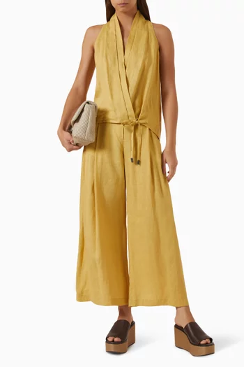 Linen Wrap Vest