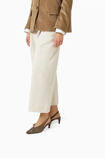 Precious Heel 70 City Slingback Pumps in Suede
