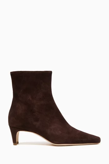 Wally 55 Ankle Boots in Suede
