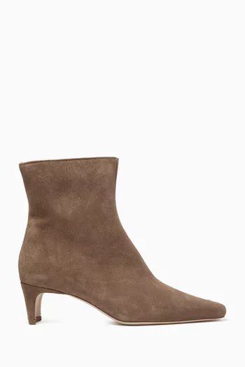 Wally 55 Ankle Boots in Suede