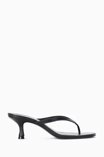 Freja 60 Thong Sandals in Nappa Leather