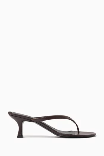 Freja Thong Sandals in Nappa Leather