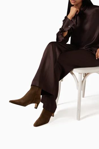 Wally 55 Ankle Boots in Suede