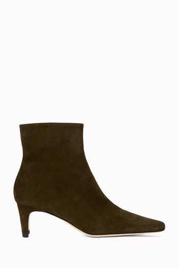 Wally 55 Ankle Boots in Suede