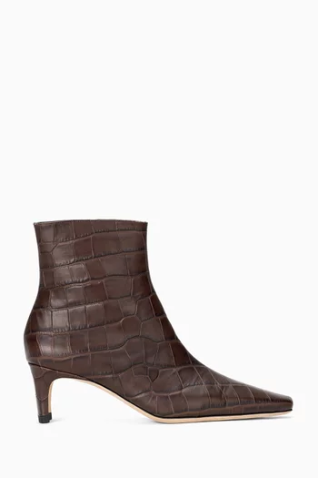 Wally 55 Ankle Boots in Leather