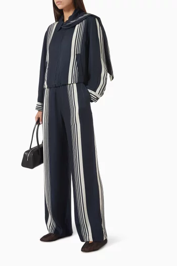 Krista Striped Jacket in Silk