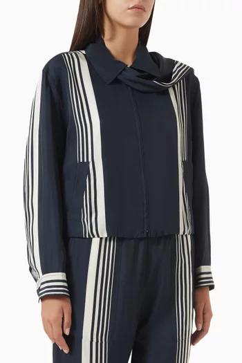 Krista Striped Jacket in Silk