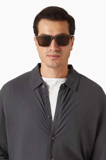 Rectangle Sunglasses in Metal