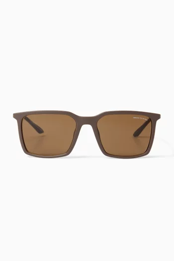 Rectangle Sunglasses in Metal