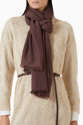 Diamond Yarn Scarf in Cashmere & Silk