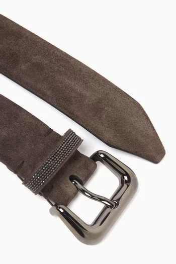 Monili Belt in Suede