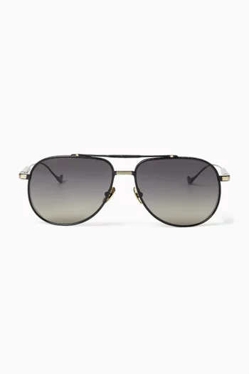 Sloane 1423 Aviator Sunglasses in Titanium