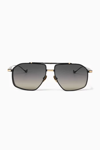 Kensington 1424 Aviator Sunglasses in Titanium