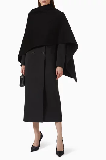 Colette Doublé Cape in Wool-blend