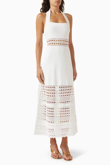 Blayne Open Stitch Knit Midi Dress