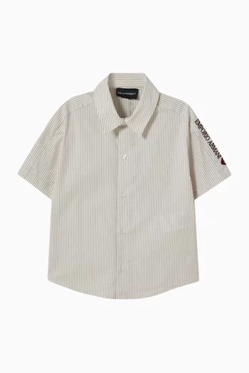 Pinstripe Poplin Shirt