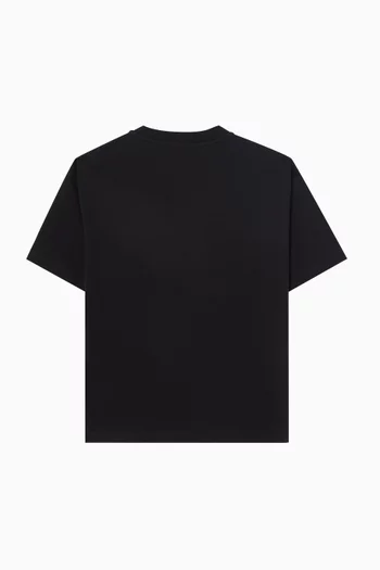 Logo Patches T-shirt in Cotton Jersey