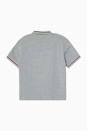 Logo Polo Shirt in Cotton