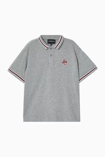 Logo Polo Shirt in Cotton