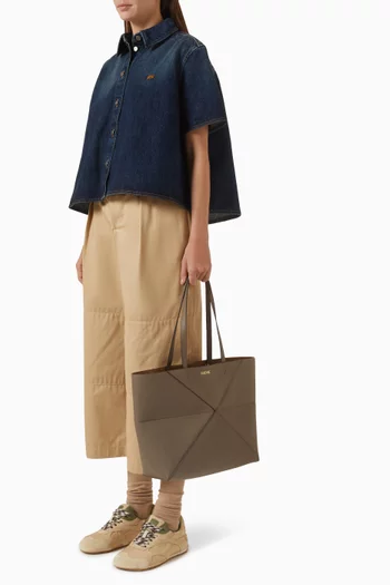 Medium Horizontal Puzzle Fold Tote Bag