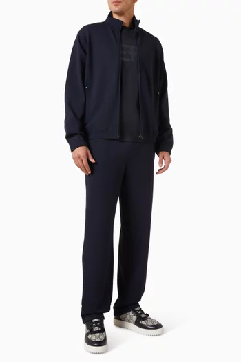 Travel Essential Full-zip Sweatshirt in Cotton-blend