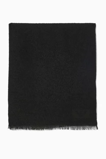 Fringe Trim Scarf in Wool-blend