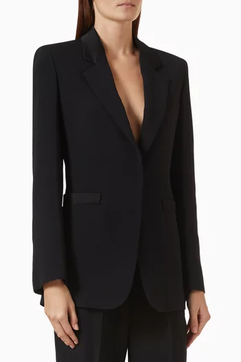 Tailored Blazer in Satin