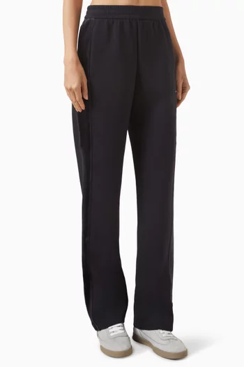 Velvet-panel Pants
