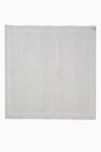 Logo Frayed Scarf in Modal Blend