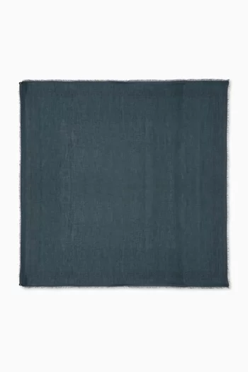 Logo Frayed Scarf in Modal Blend