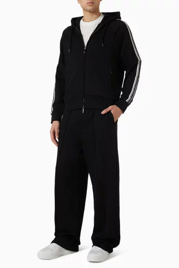 Straight-Leg Trousers in Cotton Blend