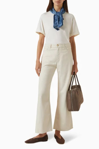 Wide-leg Pants in Lurex Denim